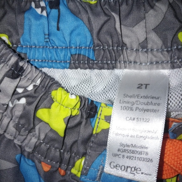 4/$20 Toddler boy George ocean swim trunks 2T - Picture 10 of 12